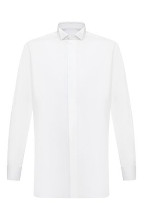 Мужская хлопковая сорочка BRIONI белого цвета по цене 55400 руб., арт. RCX60M/PZ016 | Фото 1 Мужская хлопковая сорочка BRIONI белого цвета, арт. RCX60M/PZ016 | Фото 1 (Рукава: Длинные; Длина (для топов): Стандартные; Стили: Классический; Материал внешний: Хлопок; Воротник: Бабочка; Мужское Кросс-КТ: Сорочка-одежда; Манжеты: Под запонки; Принт: Однотонные; Рубашки М: Под запонки; Случай: Вечерний; Региональные ограничения белый список (Axapta Mercury): RU)