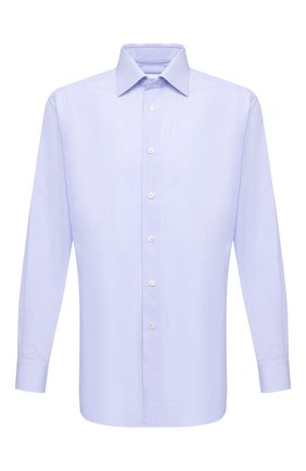 Мужская хлопковая сорочка BRIONI голубого цвета по цене 40900 руб., арт. RCA20M/0904C | Фото 1 Мужская хлопковая сорочка BRIONI голубого цвета, арт. RCA20M/0904C | Фото 1