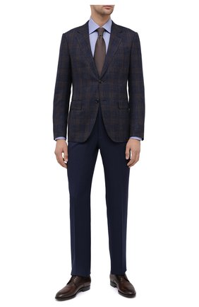 Мужская хлопковая сорочка BRIONI синего цвета по цене 49400 руб., арт. RCA20L/P905C | Фото 2 Мужская хлопковая сорочка BRIONI синего цвета, арт. RCA20L/P905C | Фото 2