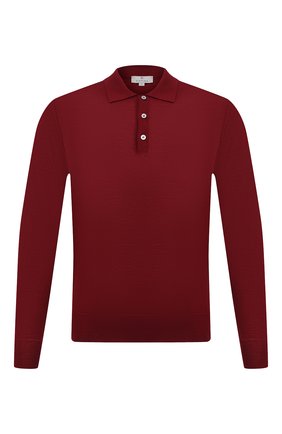 Мужское шерстяное поло CANALI бордового цвета по цене 23300 руб., арт. C0017/MK00077 | Фото 1 Мужское шерстяное поло CANALI бордового цвета, арт. C0017/MK00077 | Фото 1