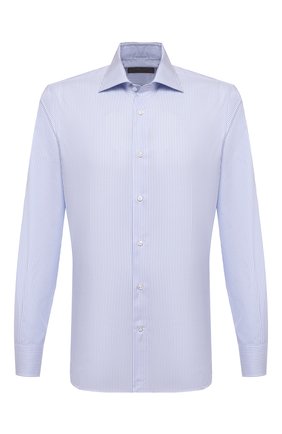 Мужская хлопковая сорочка CANALI голубого цвета по цене 26900 руб., арт. XX18/GX02038 | Фото 1 Мужская хлопковая сорочка CANALI голубого цвета, арт. XX18/GX02038 | Фото 1
