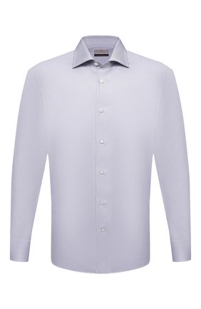 Мужская хлопковая сорочка CANALI светло-серого цвета по цене 34800 руб., арт. XX18/GX02030 | Фото 1 Мужская хлопковая сорочка CANALI светло-серого цвета, арт. XX18/GX02030 | Фото 1