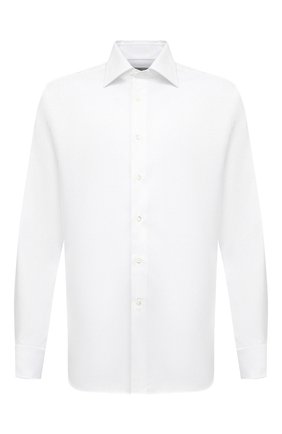 Мужская хлопковая сорочка CANALI белого цвета по цене 21750 руб., арт. N705/GR01926/P | Фото 1 Мужская хлопковая сорочка CANALI белого цвета, арт. N705/GR01926/P | Фото 1
