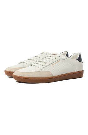 Мужские кожаные кеды court classic sl/10 SAINT LAURENT белого цвета по цене 42000 руб., арт. 603223/1JZG0 | Фото 1 Мужские кожаные кеды court classic sl/10 SAINT LAURENT белого цвета, арт. 603223/1JZG0 | Фото 1