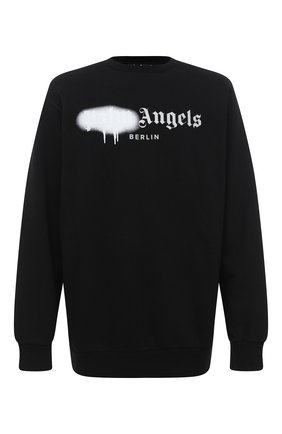 Мужской хлопковый свитшот PALM ANGELS черного цвета по цене 27250 руб., арт. PMBA001F20FLE0031040 | Фото 1 Мужской хлопковый свитшот PALM ANGELS черного цвета, арт. PMBA001F20FLE0031040 | Фото 1