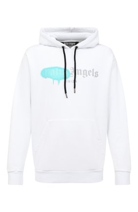 Мужской хлопковое худи PALM ANGELS белого цвета по цене 31150 руб., арт. PMBB003F20FLE0020148 | Фото 1 Мужской хлопковое худи PALM ANGELS белого цвета, арт. PMBB003F20FLE0020148 | Фото 1