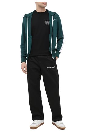Мужская толстовка PALM ANGELS темно-зеленого цвета по цене 44150 руб., арт. PMBD025E20FAB0035501 | Фото 2 Мужская толстовка PALM ANGELS темно-зеленого цвета, арт. PMBD025E20FAB0035501 | Фото 2