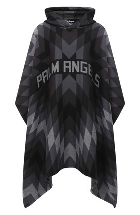 Мужская шерстяное пончо PALM ANGELS темно-серого цвета по цене 104500 руб., арт. PMHN001F20KNI0011008 | Фото 1 Мужская шерстяное пончо PALM ANGELS темно-серого цвета, арт. PMHN001F20KNI0011008 | Фото 1