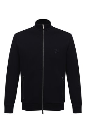 Мужской хлопковая толстовка GIORGIO ARMANI темно-синего цвета по цене 92800 руб., арт. 6HSB72/SJTUZ | Фото 1 Мужской хлопковая толстовка GIORGIO ARMANI темно-синего цвета, арт. 6HSB72/SJTUZ | Фото 1 (Длина (для топов): Стандартные; Материал внешний: Хлопок; Рукава: Длинные; Мужское Кросс-КТ: Толстовка-одежда; Стили: Кэжуэл)