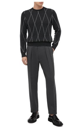 Мужской кашемировый джемпер GIORGIO ARMANI серого цвета по цене 117500 руб., арт. 6HSM34/SM21Z | Фото 2 Мужской кашемировый джемпер GIORGIO ARMANI серого цвета, арт. 6HSM34/SM21Z | Фото 2