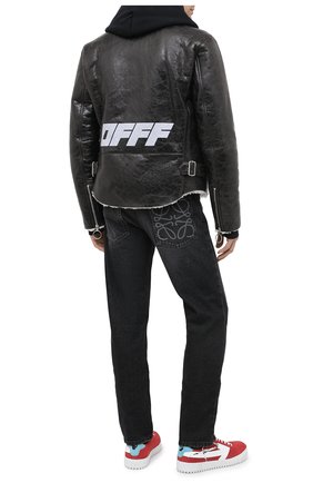 Мужская дубленка OFF-WHITE черного цвета по цене 230500 руб., арт. 0MJA047E20LEA0011001 | Фото 2 Мужская дубленка OFF-WHITE черного цвета, арт. 0MJA047E20LEA0011001 | Фото 2