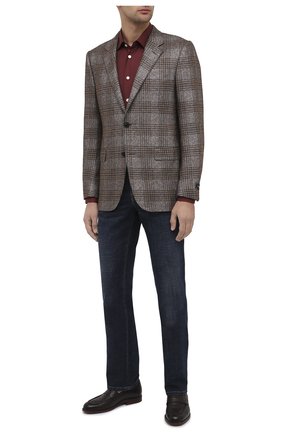 Мужская хлопковая рубашка KITON бордового цвета по цене 75700 руб., арт. UMCNERH0740904 | Фото 2 Мужская хлопковая рубашка KITON бордового цвета, арт. UMCNERH0740904 | Фото 2