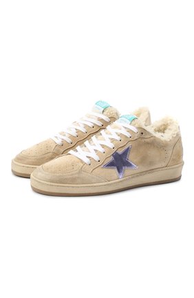 Женские замшевые кеды ball star GOLDEN GOOSE DELUXE BRAND бежевого цвета по цене 43250 руб., арт. GWF00117.F000825 | Фото 1 Женские замшевые кеды ball star GOLDEN GOOSE DELUXE BRAND бежевого цвета, арт. GWF00117.F000825 | Фото 1