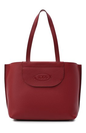 Женский сумка-шопер TOD’S красного цвета по цене 83600 руб., арт. XBWA0LA0300RIA | Фото 1 Женский сумка-шопер TOD’S красного цвета, арт. XBWA0LA0300RIA | Фото 1