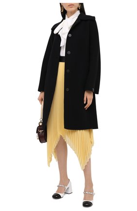 Женское шерстяное пальто LOEWE черного цвета по цене 182000 руб., арт. S359336XB0 | Фото 2 Женское шерстяное пальто LOEWE черного цвета, арт. S359336XB0 | Фото 2