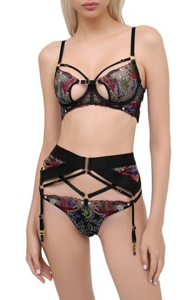 Женский пояс для чулок BORDELLE черного цвета по цене 38450 руб., арт. B0TANICA SUSPENDER | Фото 2 Женский пояс для чулок BORDELLE черного цвета, арт. B0TANICA SUSPENDER | Фото 2