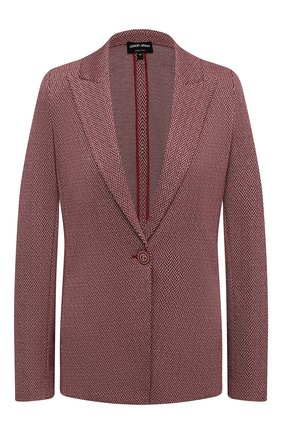 Женский жакет из вискозы GIORGIO ARMANI красного цвета по цене 92050 руб., арт. 6HAG74/AJLVZ | Фото 1 Женский жакет из вискозы GIORGIO ARMANI красного цвета, арт. 6HAG74/AJLVZ | Фото 1