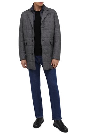 Мужские кожаные кеды MORESCHI черного цвета по цене 32800 руб., арт. 42838/CQ/ADRIA/F.M0NT0NE | Фото 2 Мужские кожаные кеды MORESCHI черного цвета, арт. 42838/CQ/ADRIA/F.M0NT0NE | Фото 2