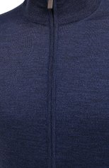 Мужской шерстяной кардиган CANALI синего цвета, арт. C0022/MK00077 | Фото 5 (Мужское Кросс-КТ: Кардиган-одежда; Материал внешний: Шерсть; Рукава: Длинные; Длина (для топов): Стандартные; Стили: Классический)