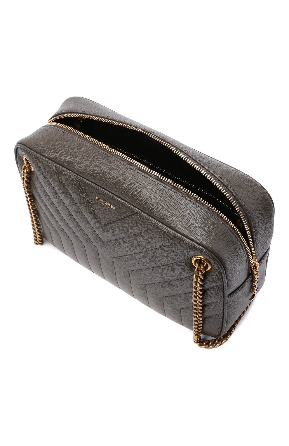 Женская сумка joan SAINT LAURENT темно-серого цвета по цене 131500 руб., арт. 617691/B0WS7 | Фото 4 Женская сумка joan SAINT LAURENT темно-серого цвета, арт. 617691/B0WS7 | Фото 4