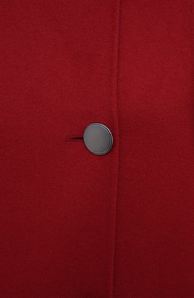Женское кашемировое пальто GIORGIO ARMANI красного цвета, арт. 0WH0L04W/T00B2 | Фото 6 (Материал внешний: Шерсть, Кашемир; Рукава: Длинные; Длина (верхняя одежда): Длинные; 1-2-бортные: Двубортные)
