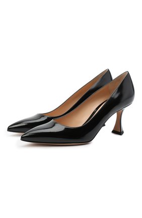 Женская кожаные туфли triangle 70 GIANVITO ROSSI черного цвета по цене 52050 руб., арт. G22016.70RIC.SMANER0 | Фото 1 Женская кожаные туфли triangle 70 GIANVITO ROSSI черного цвета, арт. G22016.70RIC.SMANER0 | Фото 1