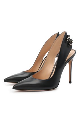 Женская кожаные туфли fraser 105 GIANVITO ROSSI черного цвета по цене 59950 руб., арт. G95236.15RIC.VITNER0 | Фото 1 Женская кожаные туфли fraser 105 GIANVITO ROSSI черного цвета, арт. G95236.15RIC.VITNER0 | Фото 1