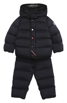 Детского комплект из куртки и брюк MONCLER синего цвета по цене 48400 руб., арт. F2-951-1F507-00-53333 | Фото 1 Детского комплект из куртки и брюк MONCLER синего цвета, арт. F2-951-1F507-00-53333 | Фото 1