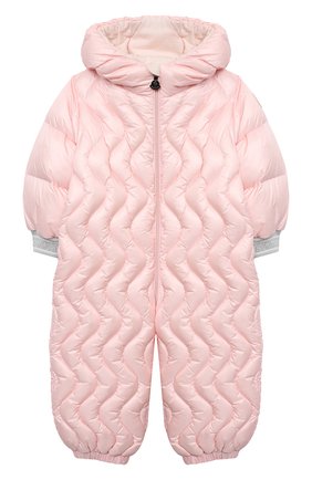Детского пуховый комбинезон MONCLER светло-розового цвета по цене 45700 руб., арт. F2-951-1G503-10-53048 | Фото 1 Детского пуховый комбинезон MONCLER светло-розового цвета, арт. F2-951-1G503-10-53048 | Фото 1