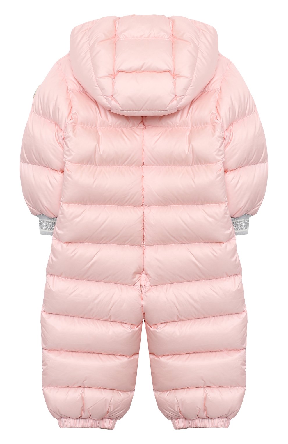 Детского пуховый комбинезон MONCLER светло-розового цвета по цене 45700 руб., арт. F2-951-1G503-10-53048 | Фото 2 Детского пуховый комбинезон MONCLER светло-розового цвета, арт. F2-951-1G503-10-53048 | Фото 2