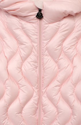 Детского пуховый комбинезон MONCLER светло-розового цвета по цене 45700 руб., арт. F2-951-1G503-10-53048 | Фото 3 Детского пуховый комбинезон MONCLER светло-розового цвета, арт. F2-951-1G503-10-53048 | Фото 3