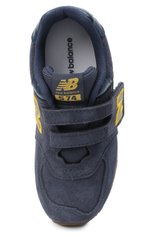 Детские кроссовки 574 NEW BALANCE синего цвета, арт. IV574PNY/M | Фото 4 (Стили: Гранж; Региональные ограничения белый список (Axapta Mercury): RU)