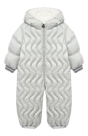 Детского пуховый комбинезон MONCLER светло-серого цвета по цене 45700 руб., арт. F2-951-1G503-10-53048 | Фото 1 Детского пуховый комбинезон MONCLER светло-серого цвета, арт. F2-951-1G503-10-53048 | Фото 1