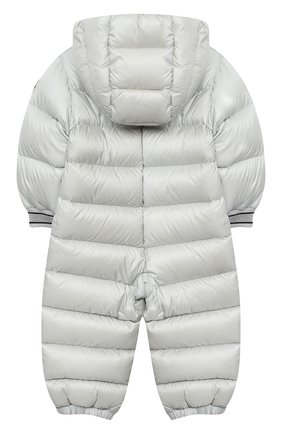 Детского пуховый комбинезон MONCLER светло-серого цвета по цене 45700 руб., арт. F2-951-1G503-10-53048 | Фото 2 Детского пуховый комбинезон MONCLER светло-серого цвета, арт. F2-951-1G503-10-53048 | Фото 2