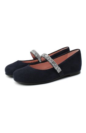 Детские замшевые балетки PRETTY BALLERINAS синего цвета по цене 16350 руб., арт. 48.380/ANGELIS | Фото 1 Детские замшевые балетки PRETTY BALLERINAS синего цвета, арт. 48.380/ANGELIS | Фото 1 (Материал внутренний: Натуральная кожа; Материал внешний: Кожа; Региональные ограничения белый список (Axapta Mercury): RU; Длина стельки: 16,5, 21,7; толщина подошвы: 0,3; высота каблука: 0,7; ширина носка стельки: 7,3)