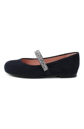Детские замшевые балетки PRETTY BALLERINAS синего цвета по цене 16350 руб., арт. 48.380/ANGELIS | Фото 2 Детские замшевые балетки PRETTY BALLERINAS синего цвета, арт. 48.380/ANGELIS | Фото 2 (Материал внутренний: Натуральная кожа; Материал внешний: Кожа; Региональные ограничения белый список (Axapta Mercury): RU; Длина стельки: 16,5, 21,7; толщина подошвы: 0,3; высота каблука: 0,7; ширина носка стельки: 7,3)