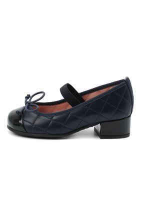 Детские кожаные туфли PRETTY BALLERINAS синего цвета по цене 11650 руб., арт. 48.402/SHADE/C0T0N | Фото 2 Детские кожаные туфли PRETTY BALLERINAS синего цвета, арт. 48.402/SHADE/C0T0N | Фото 2
