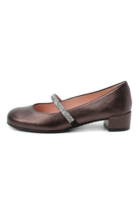 Детские кожаные туфли PRETTY BALLERINAS коричневого цвета по цене 13400 руб., арт. 48.788-R/AMI | Фото 2 Детские кожаные туфли PRETTY BALLERINAS коричневого цвета, арт. 48.788-R/AMI | Фото 2