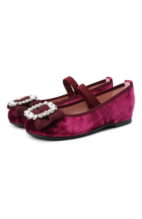 Детские балетки PRETTY BALLERINAS бордового цвета по цене 11650 руб., арт. 48.792/AFR0DITE-D0/ANGELIS | Фото 1 Детские балетки PRETTY BALLERINAS бордового цвета, арт. 48.792/AFR0DITE-D0/ANGELIS | Фото 1