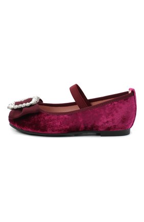 Детские балетки PRETTY BALLERINAS бордового цвета по цене 11650 руб., арт. 48.792/AFR0DITE-D0/ANGELIS | Фото 2 Детские балетки PRETTY BALLERINAS бордового цвета, арт. 48.792/AFR0DITE-D0/ANGELIS | Фото 2