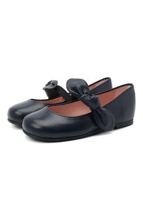 Детские кожаные балетки PRETTY BALLERINAS синего цвета по цене 10600 руб., арт. 49.102/C0T0N/C0T0N | Фото 1 Детские кожаные балетки PRETTY BALLERINAS синего цвета, арт. 49.102/C0T0N/C0T0N | Фото 1