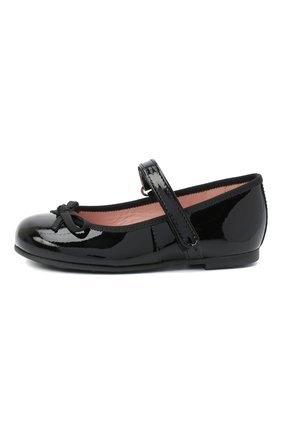 Детские кожаные балетки PRETTY BALLERINAS черного цвета по цене 10600 руб., арт. 49.126-R/SHADE/SHADE/C0T0N | Фото 2 Детские кожаные балетки PRETTY BALLERINAS черного цвета, арт. 49.126-R/SHADE/SHADE/C0T0N | Фото 2