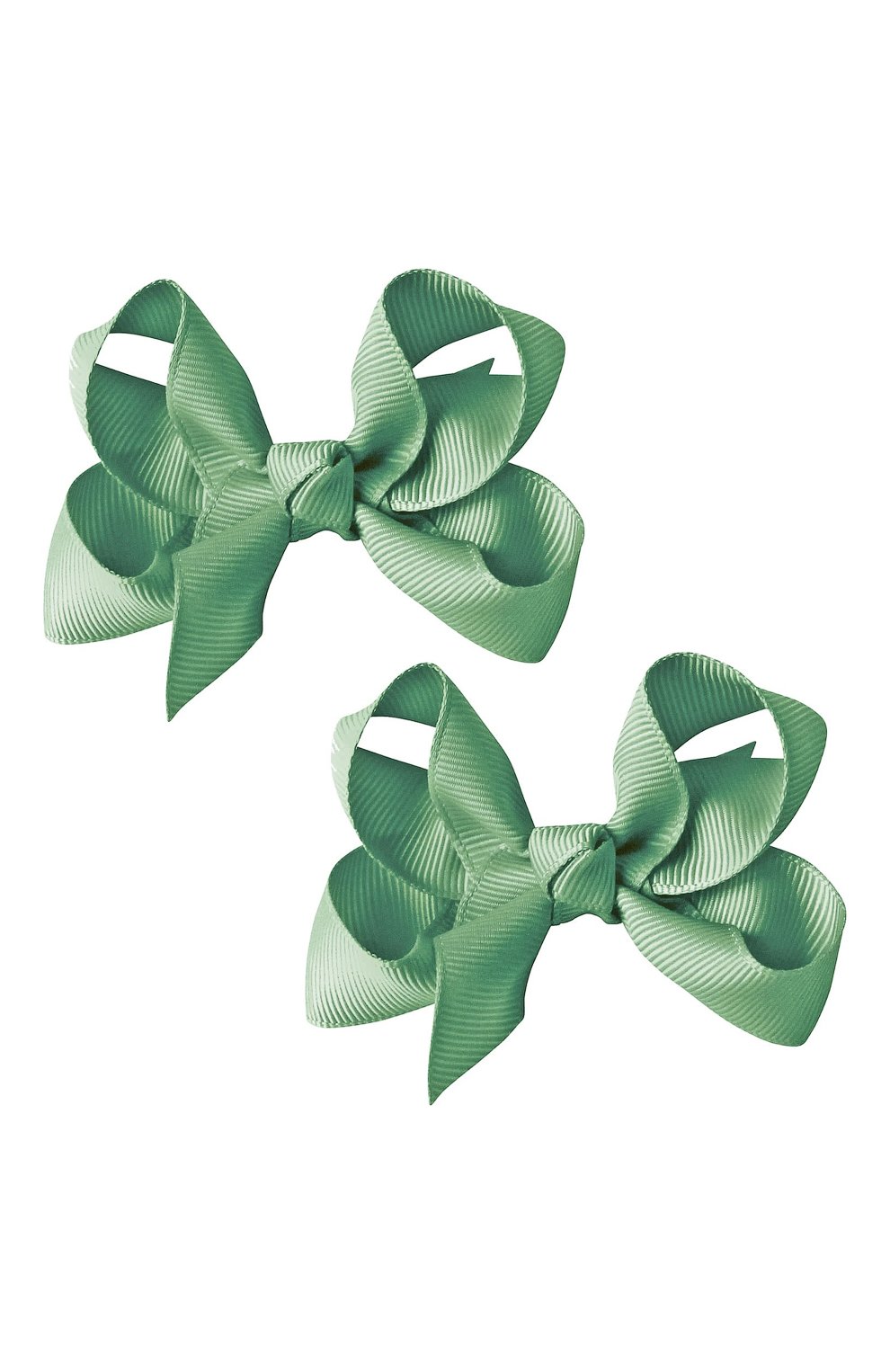 Детская комплект из двух заколок boutique bow MILLEDEUX светло-зеленого цвета, арт. 564-Pigtail- CGC-02 | Фото 1
