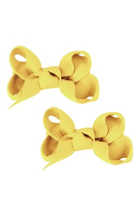Детская комплект из двух заколок boutique bow MILLEDEUX желтого цвета по цене 0 руб., арт. 640-Pigtail- CGC-01 | Фото 1 Детская комплект из двух заколок boutique bow MILLEDEUX желтого цвета, арт. 640-Pigtail- CGC-01 | Фото 1 (Региональные ограничения белый список (Axapta Mercury): RU)