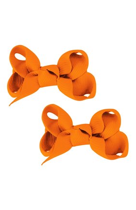 Детская комплект из двух заколок boutique bow MILLEDEUX оранжевого цвета, арт. 668-Pigtail- CGC-01 | Фото 1 (Региональные ограничения белый список (Axapta Mercury): RU)