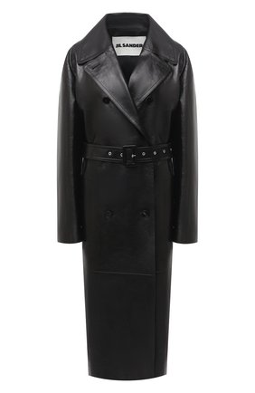 Женский кожаный тренч JIL SANDER черного цвета по цене 499500 руб., арт. JSPR651072-WRL00001 | Фото 1 Женский кожаный тренч JIL SANDER черного цвета, арт. JSPR651072-WRL00001 | Фото 1
