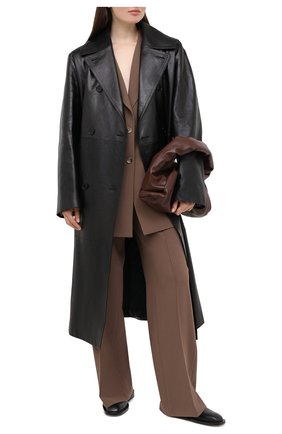 Женский кожаный тренч JIL SANDER черного цвета по цене 499500 руб., арт. JSPR651072-WRL00001 | Фото 2 Женский кожаный тренч JIL SANDER черного цвета, арт. JSPR651072-WRL00001 | Фото 2