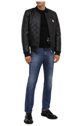Мужской кашемировый джемпер DOLCE & GABBANA черного цвета по цене 120500 руб., арт. GXA63Z/JAW1K | Фото 2 Мужской кашемировый джемпер DOLCE & GABBANA черного цвета, арт. GXA63Z/JAW1K | Фото 2