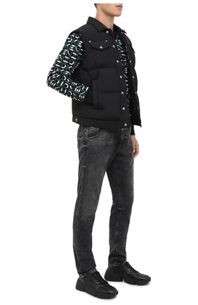 Мужские кожаные кроссовки kenzo sport KENZO черного цвета по цене 41900 руб., арт. FA65SN451L50 | Фото 2 Мужские кожаные кроссовки kenzo sport KENZO черного цвета, арт. FA65SN451L50 | Фото 2 (Материал внутренний: Натуральная кожа; Подошва: Массивная; Материал внешний: Кожа; Материал утеплителя: Без утеплителя; Стили: Классический)