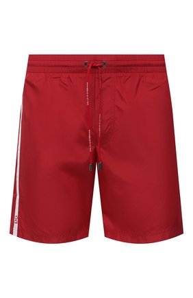 Мужские плавки-шорты DOLCE & GABBANA красного цвета, арт. M4A68T/FUSFW | Фото 1 (Материал внешний: Синтетический материал; Принт: Без принта; Мужское Кросс-КТ: плавки-шорты)